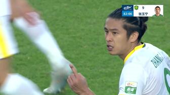 [进球视频]让三追四神剧情！张玉宁头球破门，国安4-3反超河南！